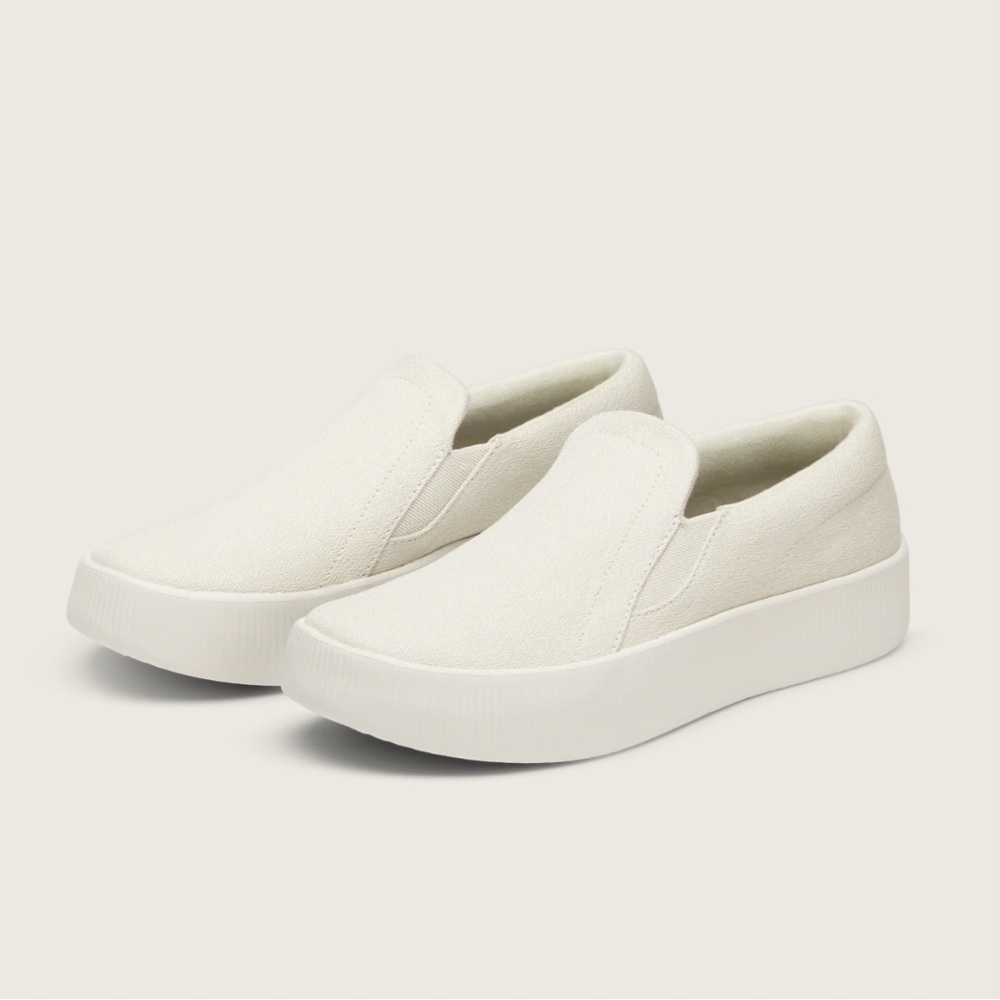 Allbirds Womens Lounger Lift Slip-On Sneakers — Stoney Color - Pristine